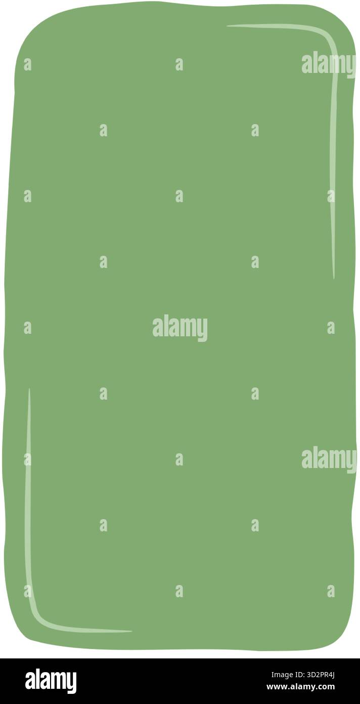 Organic Wavy Rectangle Textbox Frame Stock Vector