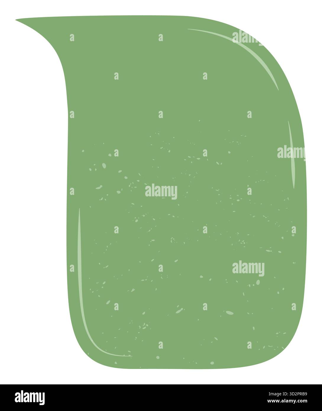 Green Hand Drawn Rough Sticker Box Stock Vector