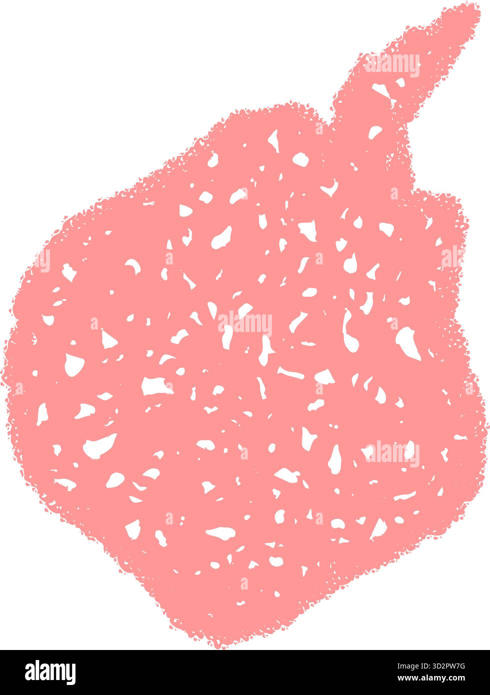 Organic Wavy Chalk Scribble Bubble Stock Vector