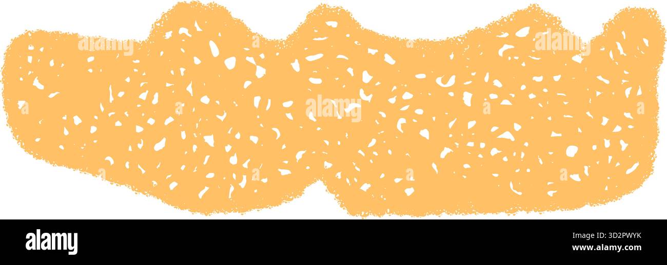 Orange Crayon Fluid Squiggle Quote Box Stock Vector