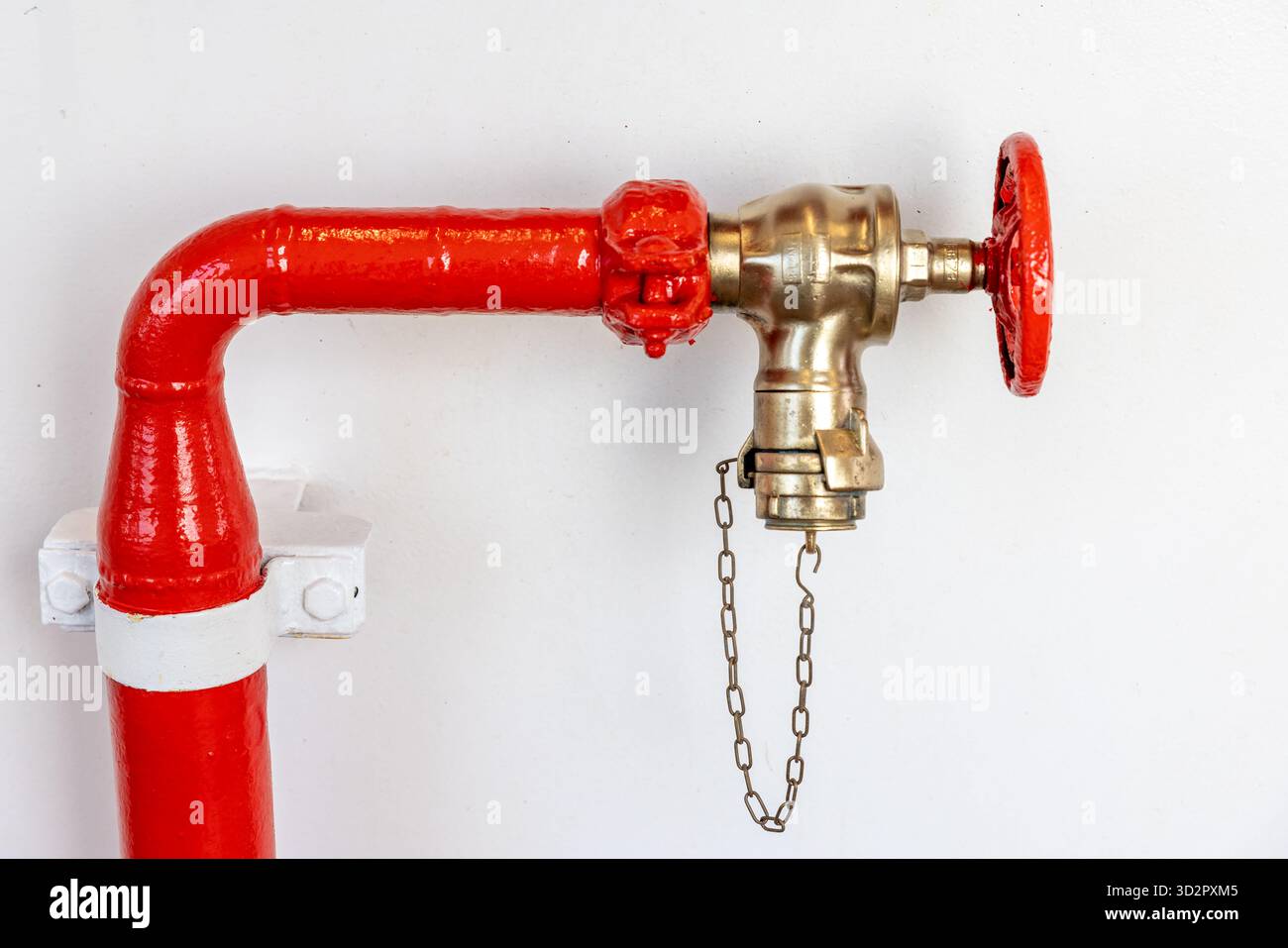 Red Fire Brigade Water Tap on Ship Deck – Fire Safety Equipment ...