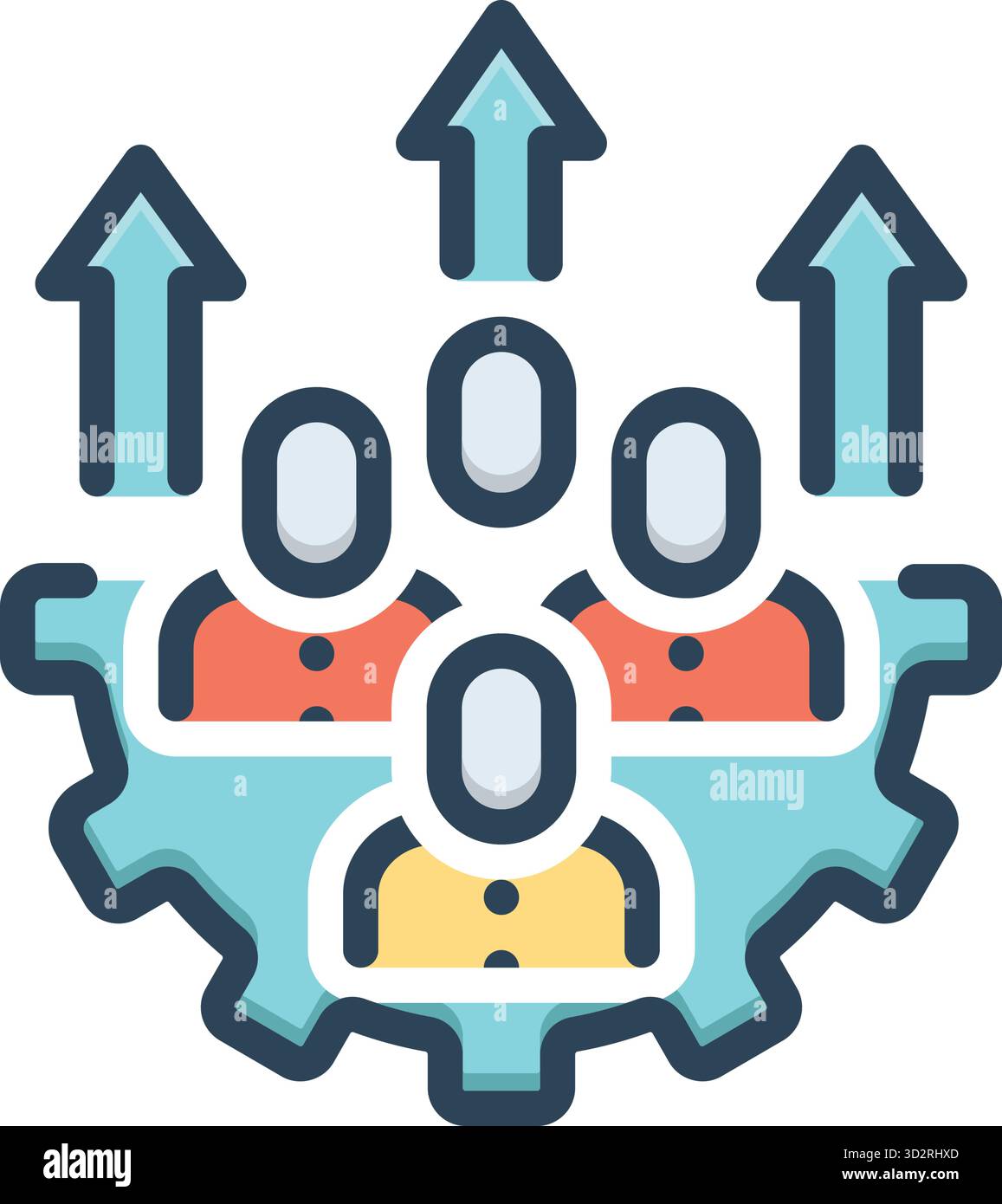 Icon workforce development Cut Out Stock Images & Pictures - Alamy