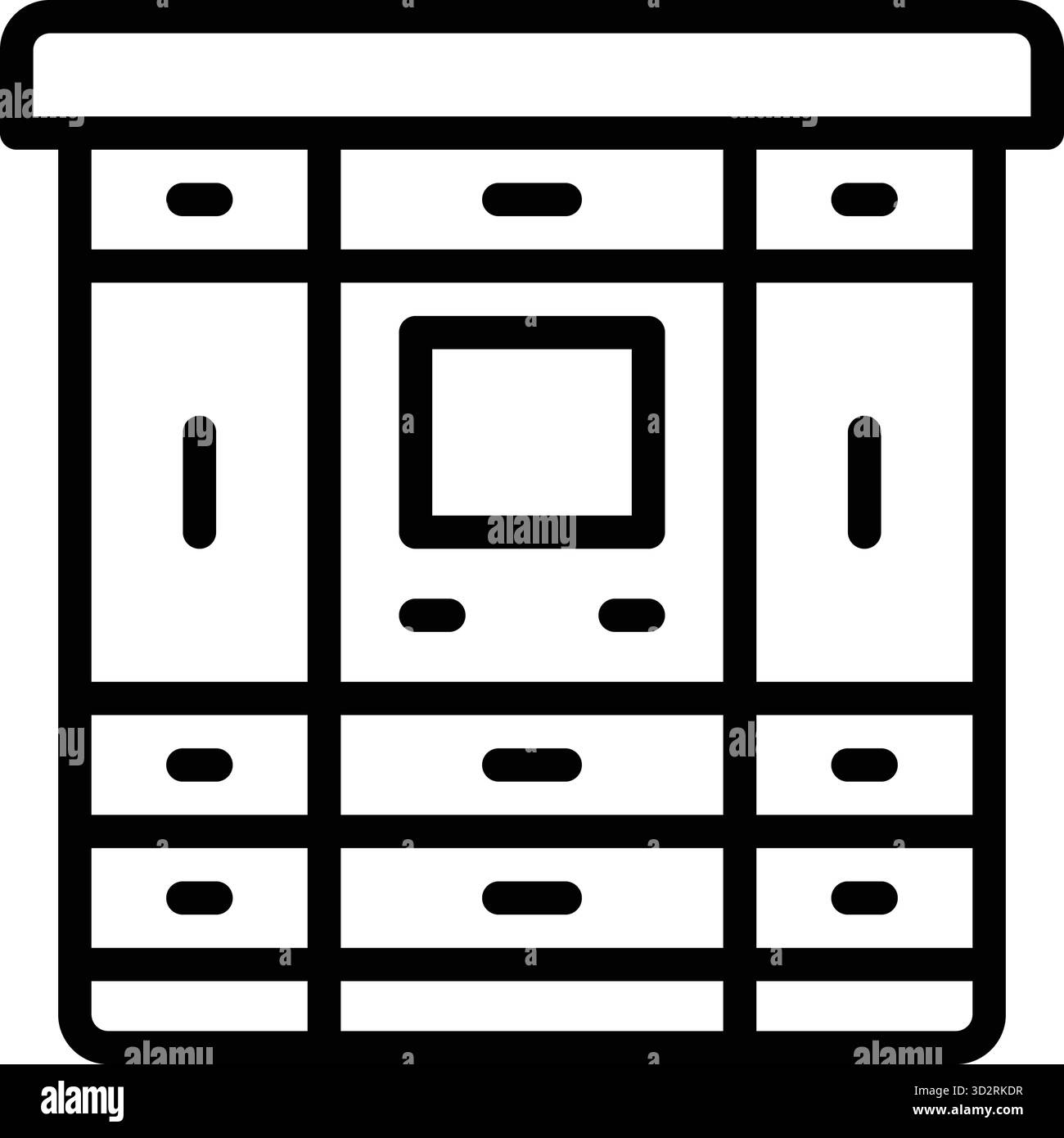 Icon for parcel lockers, parcel Stock Vector