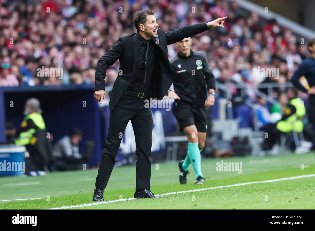 Diego Simeone, head coach of Atletico de Madrid during the Spanish ...