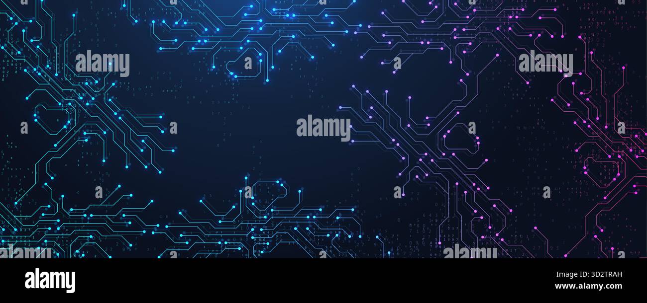 Circuit board digital abstract background. Motherboard technology ...