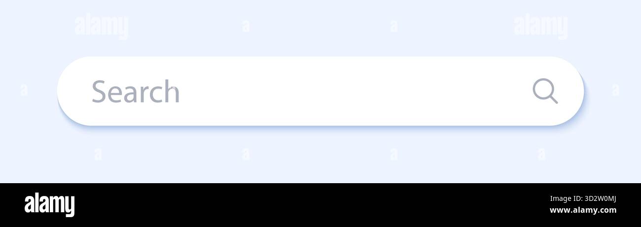Search bar vector ui Stock Vector