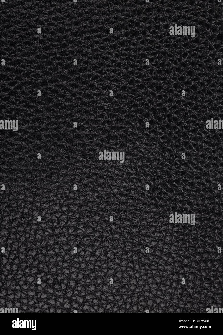 Vertical Black Leather Grain Texture Background Stock Photo
