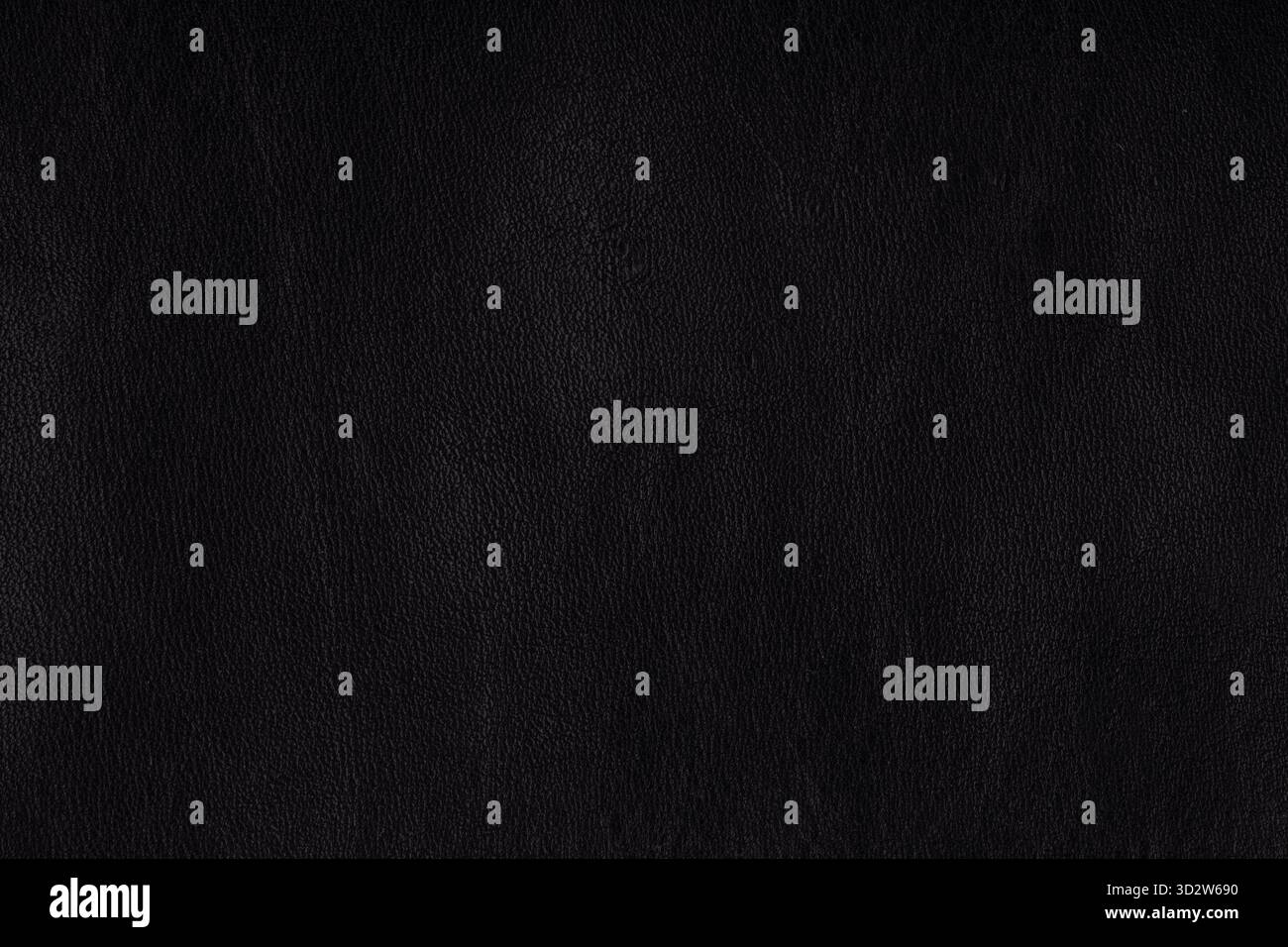 Black Leather Texture with Natural Grain Pattern Stock Photo