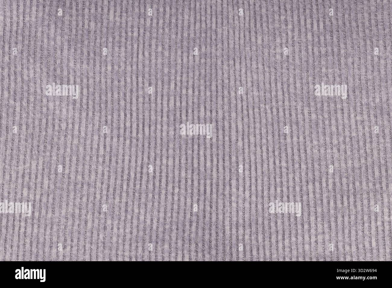 Purple Knitted Fabric Texture with Ribbed Pattern Stock Photo