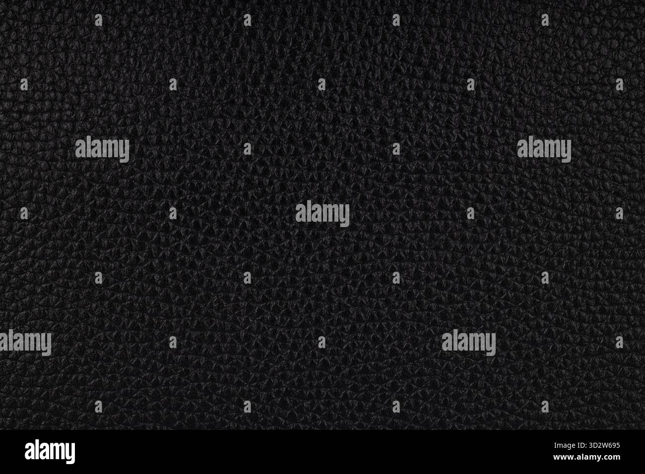 Detailed Black Genuine Leather Texture Background Stock Photo