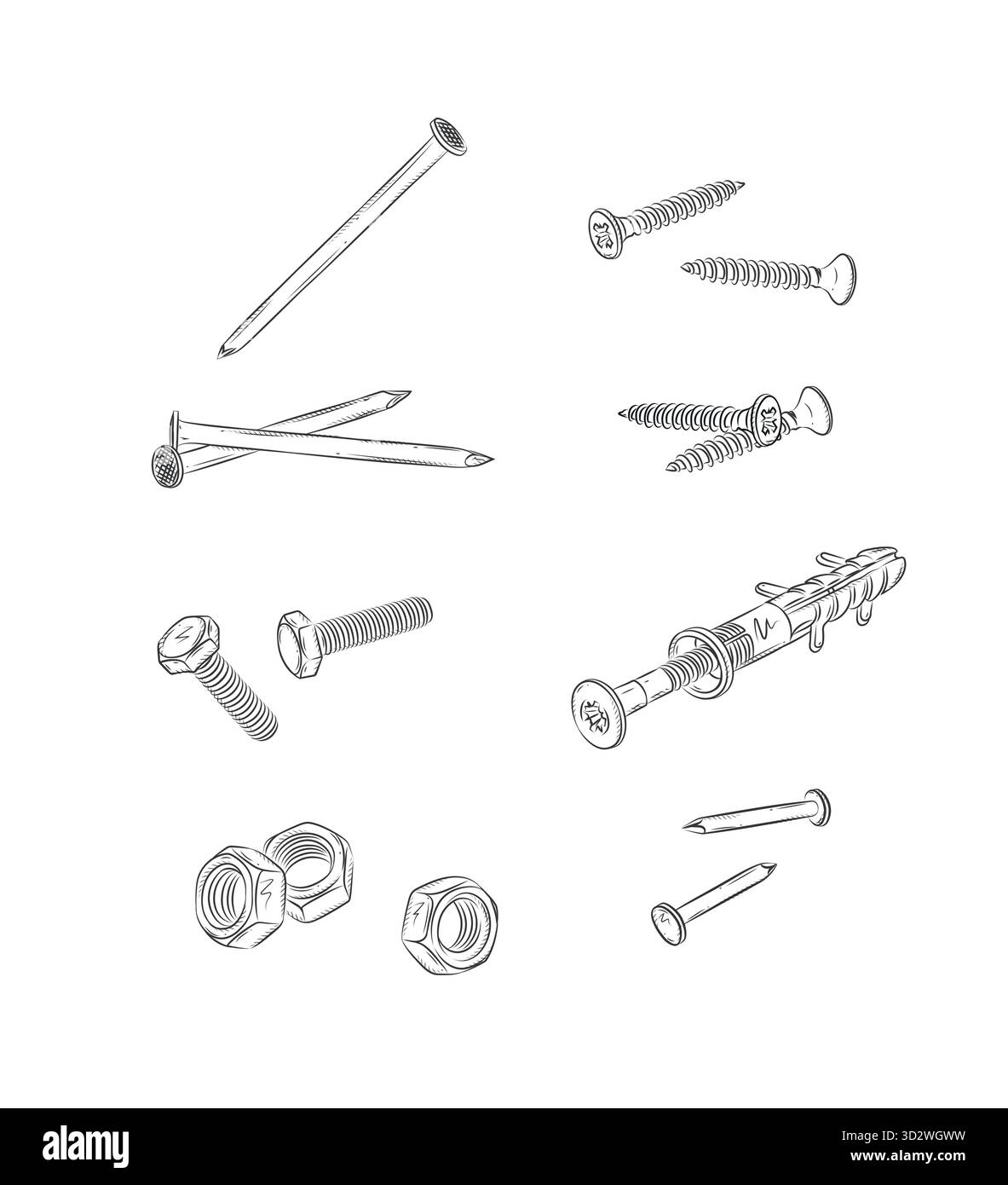 Silver rivets Stock Vector Images - Alamy
