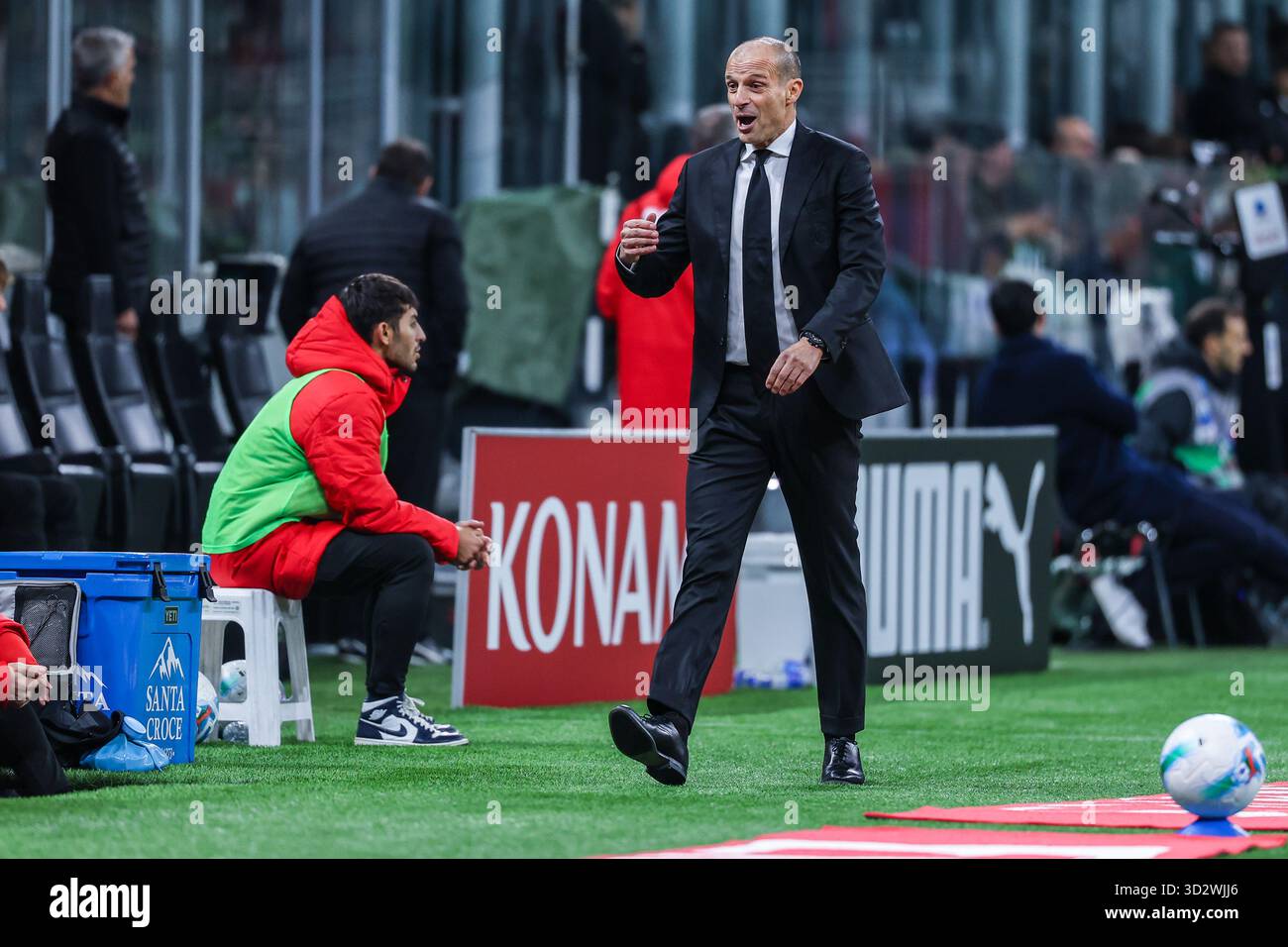 Massimiliano Allegri Head Coach of AC Milan reacts during Serie A 2025/ ...