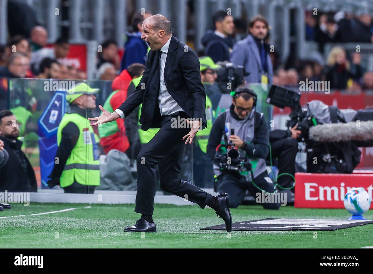 Massimiliano Allegri Head Coach of AC Milan reacts during Serie A 2025/ ...