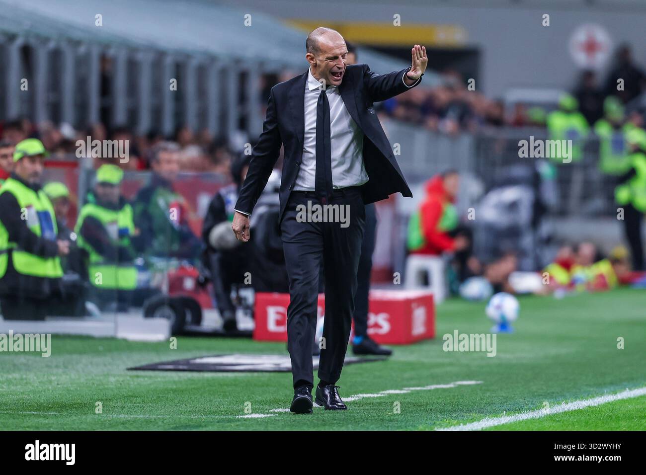Massimiliano Allegri Head Coach of AC Milan gestures during Serie A ...
