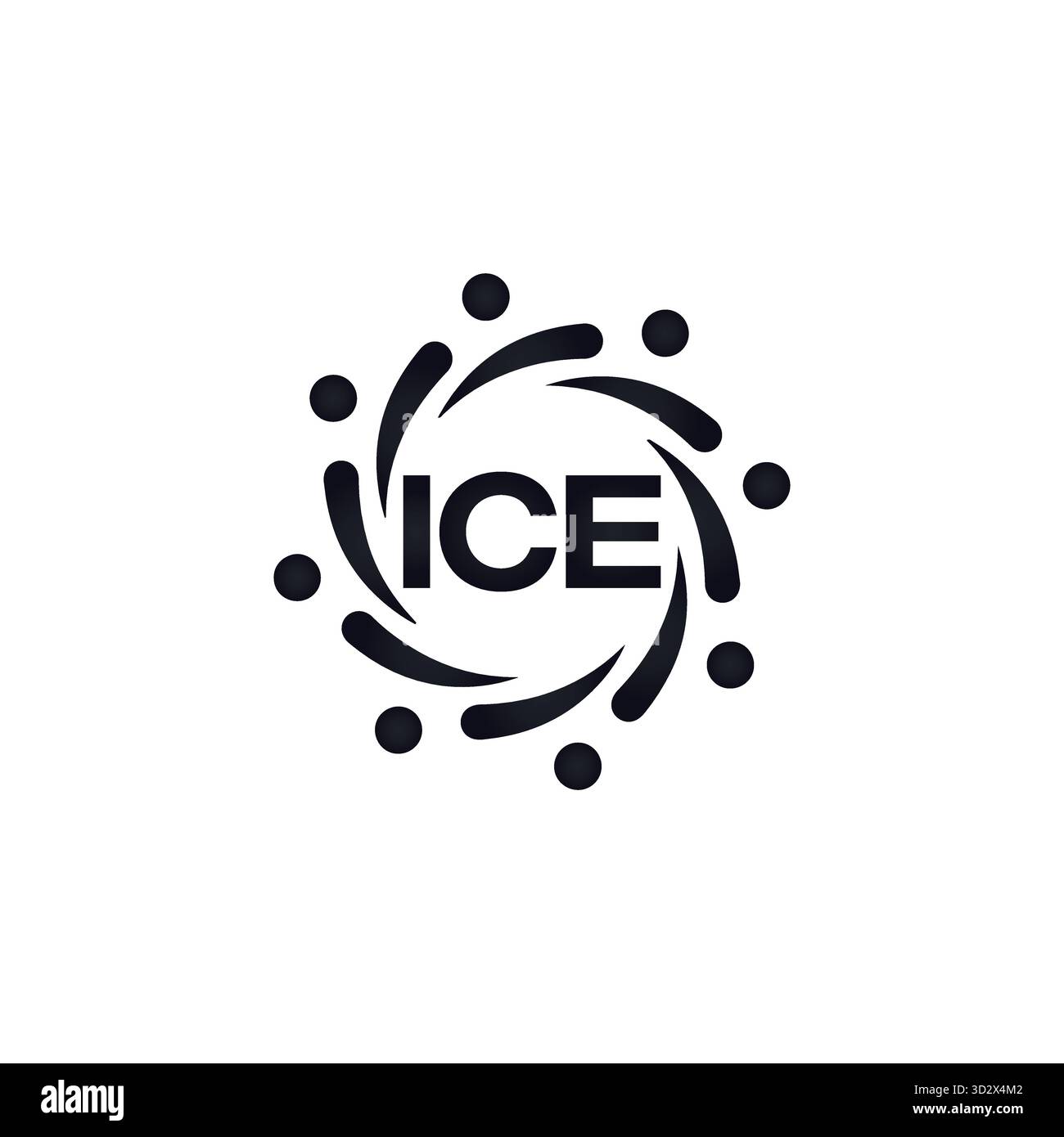 ICE set ,ICE logo. K C A design. White ICE letter. ICE, K C A letter ...
