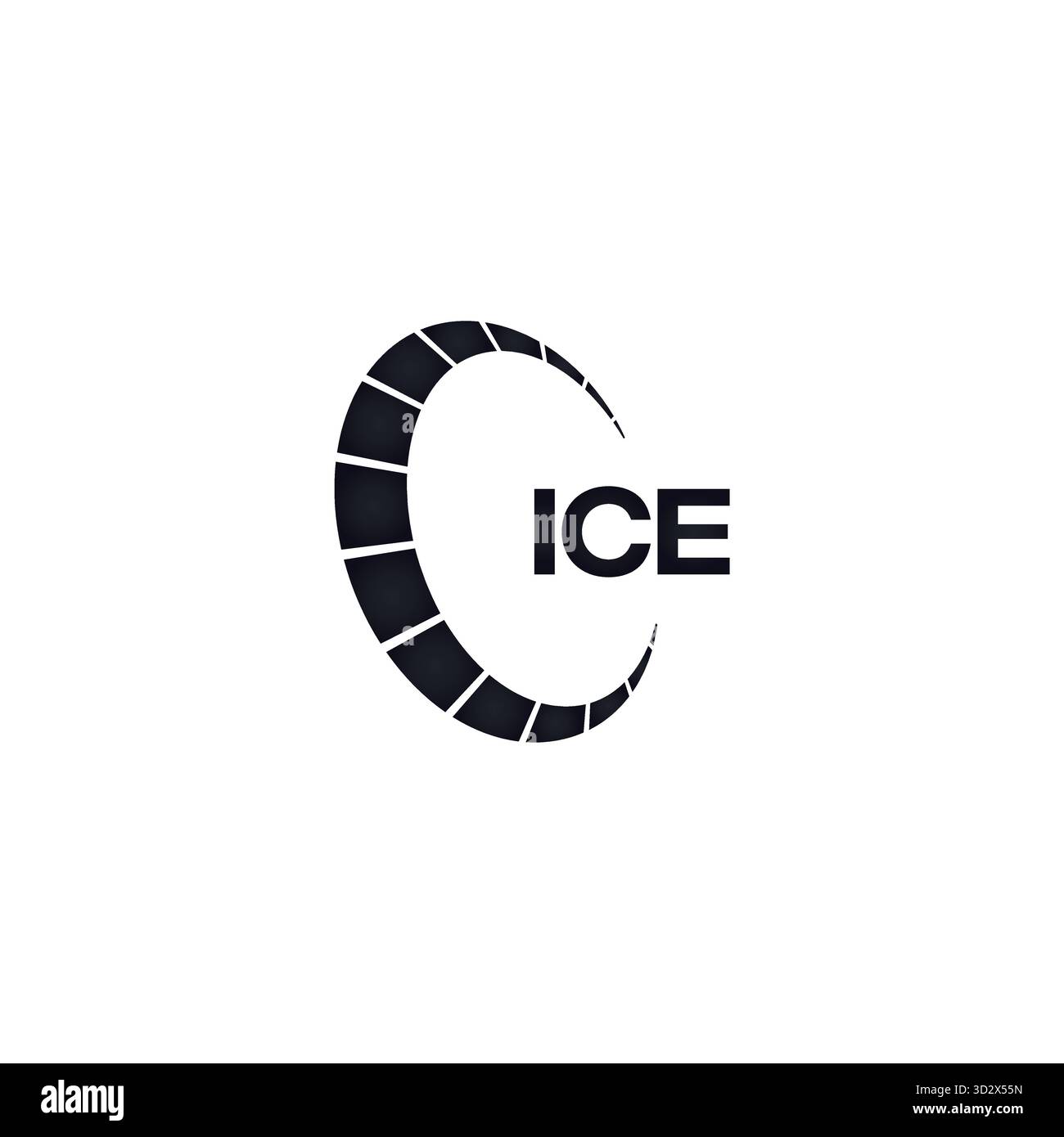 ICE set ,ICE logo. K C A design. White ICE letter. ICE, K C A letter ...