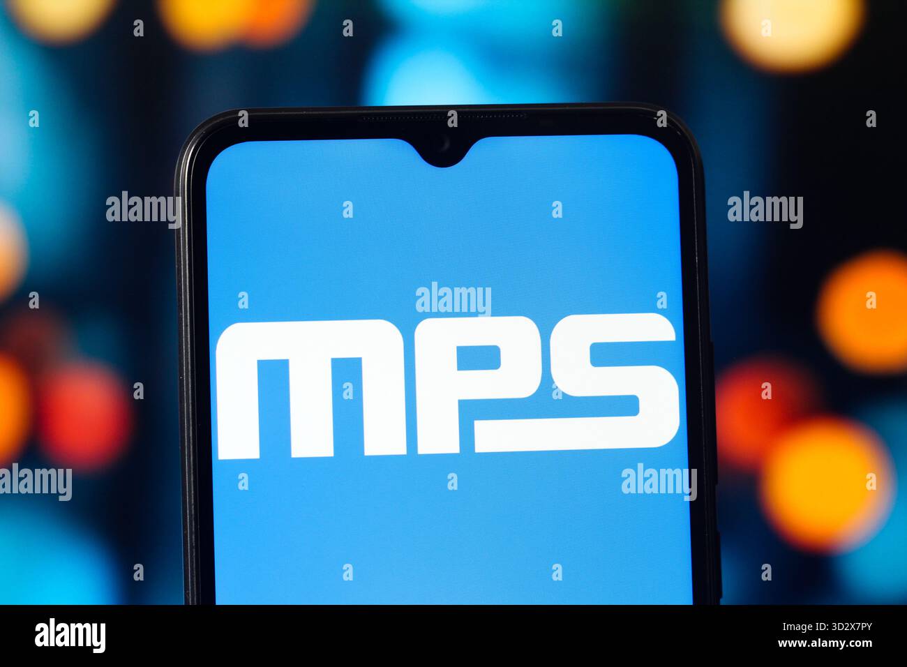 Monolithic Power Systems Logo In this photo illustration, the Monolithic Power Systems (MPS) logo is ...