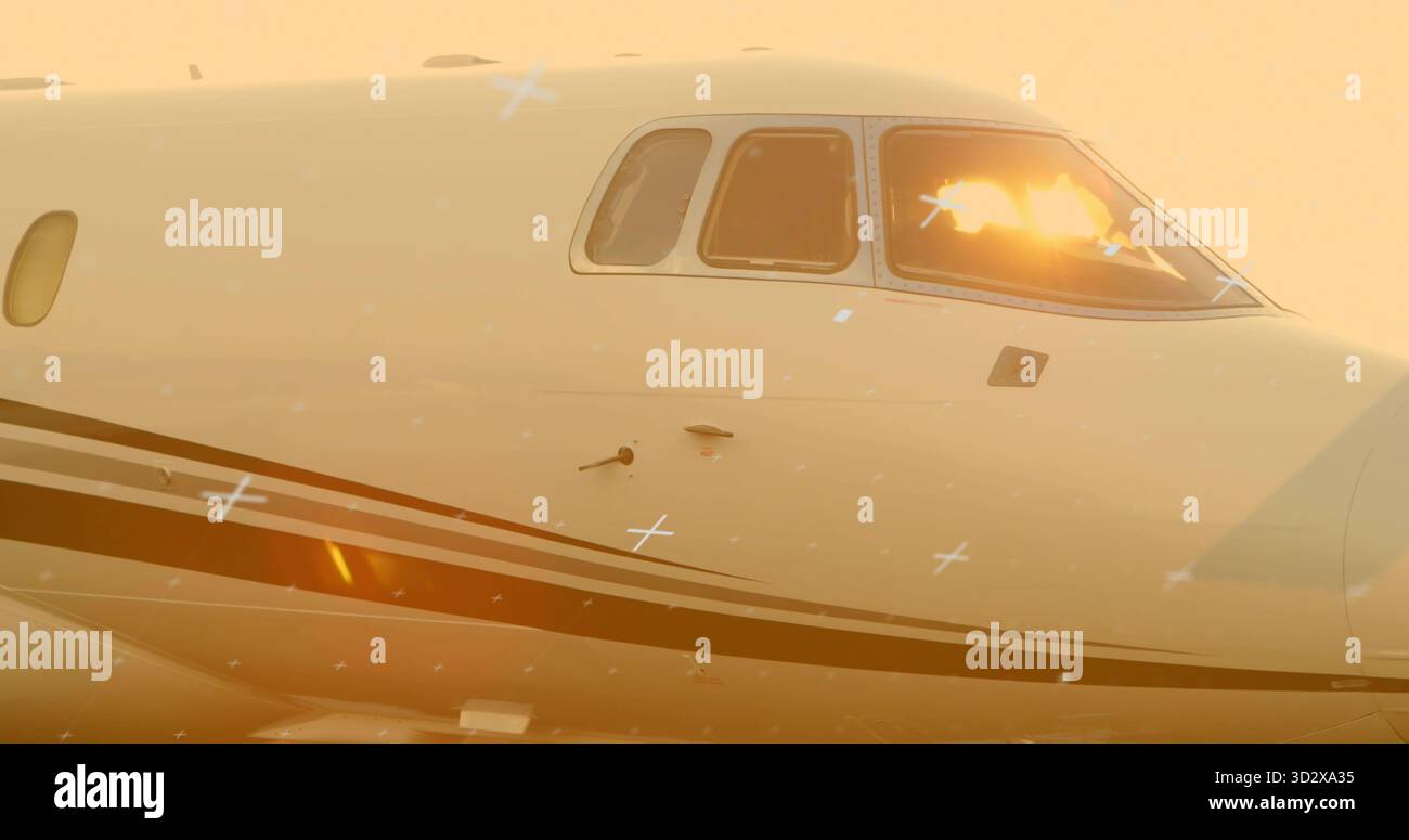 Fighter Jets Using Windows Showing jet fuselage and cockpit windows reflecting golden-hour light ...