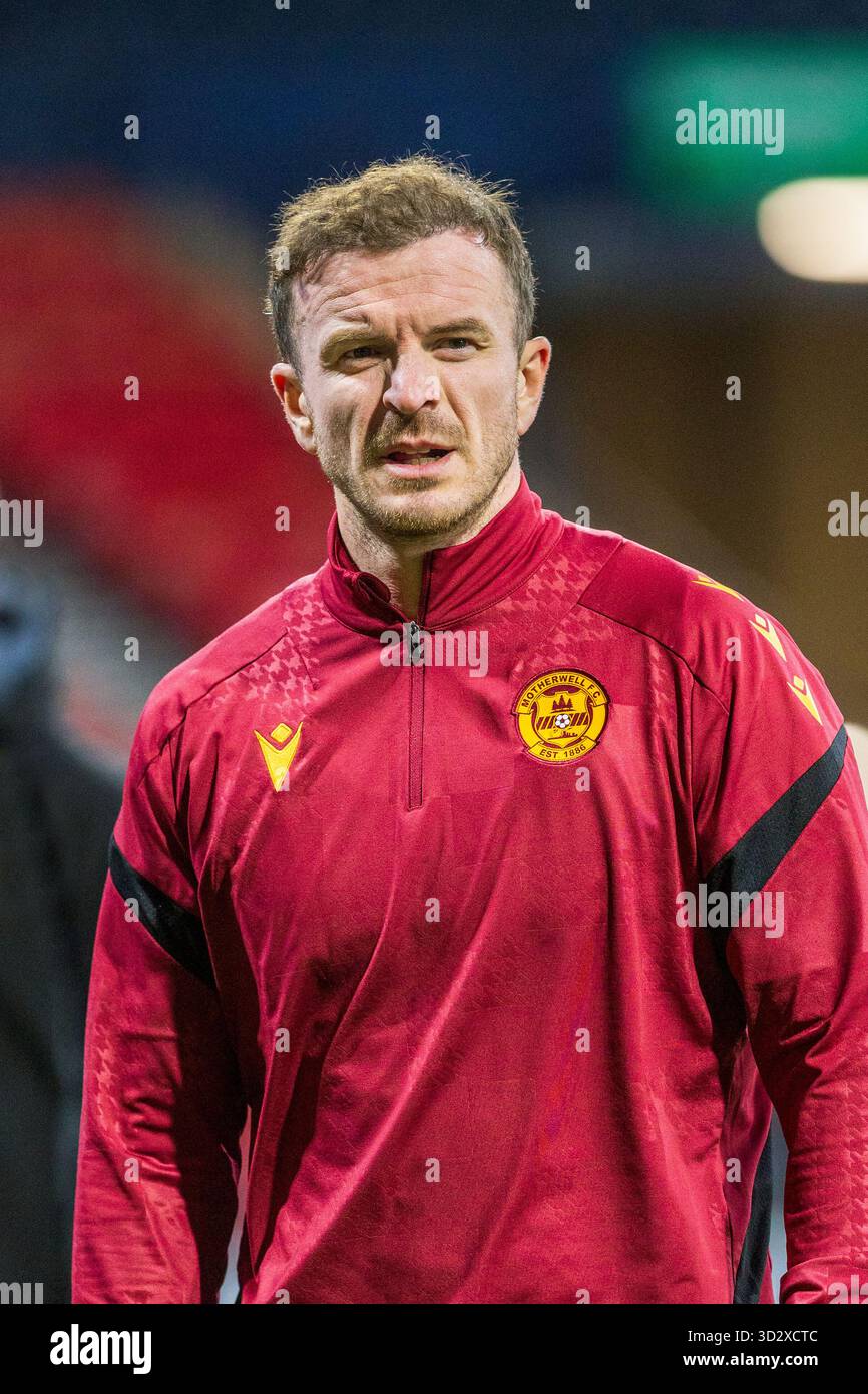 ANDY HALLIDAY, professional football player, currently playing for Motherwell FC, a football team playing in the Scottish Premier Division. Stock Photo