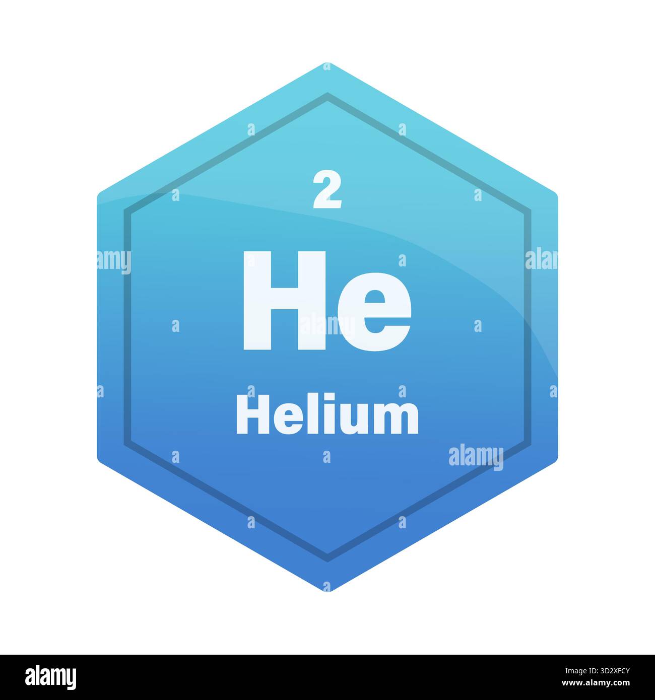 Blue helium chemical element icon hi-res stock photography and images ...