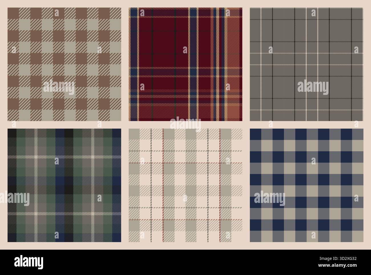 Tiles patterns set Stock Vector Images - Alamy