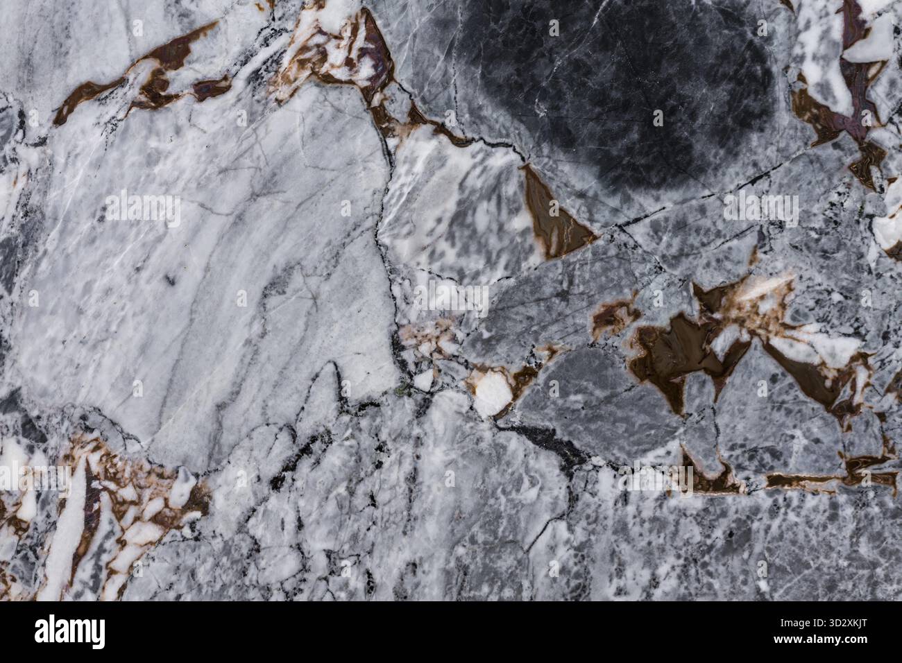 High-quality natural marble texture with intricate patterns, ideal for interior design Stock Photo