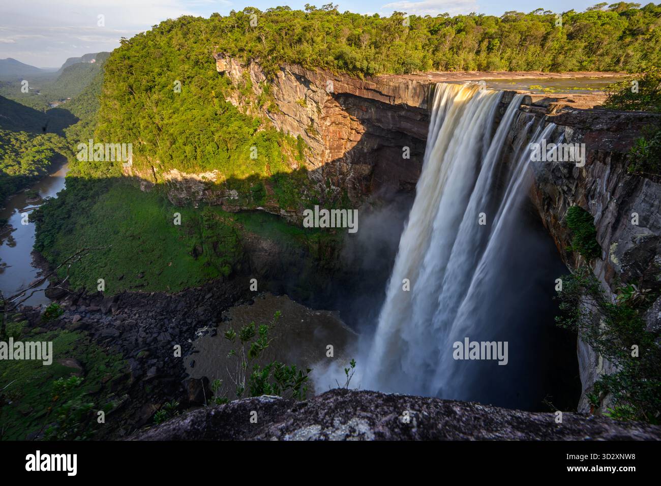 Kaieteur Falls is one of the most powerful single-drop waterfalls[1] in ...