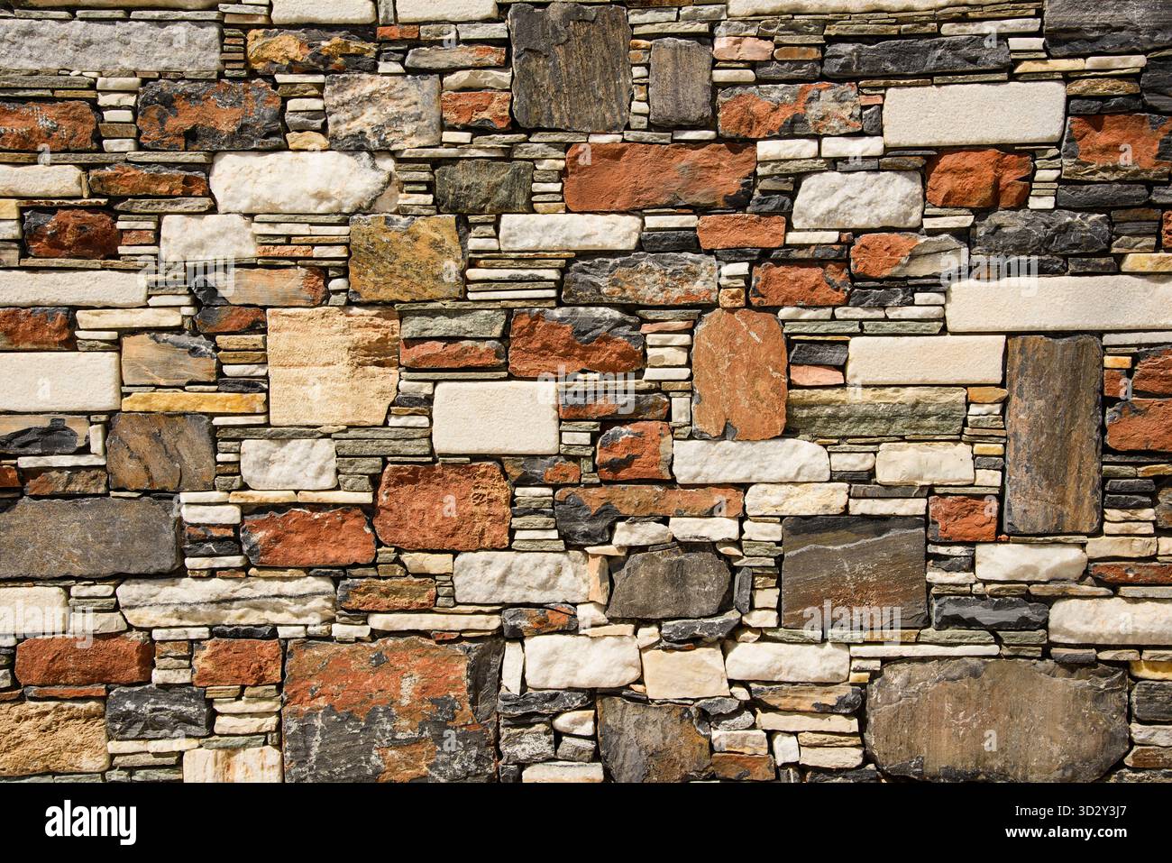 Part of a stone wall Stock Photo