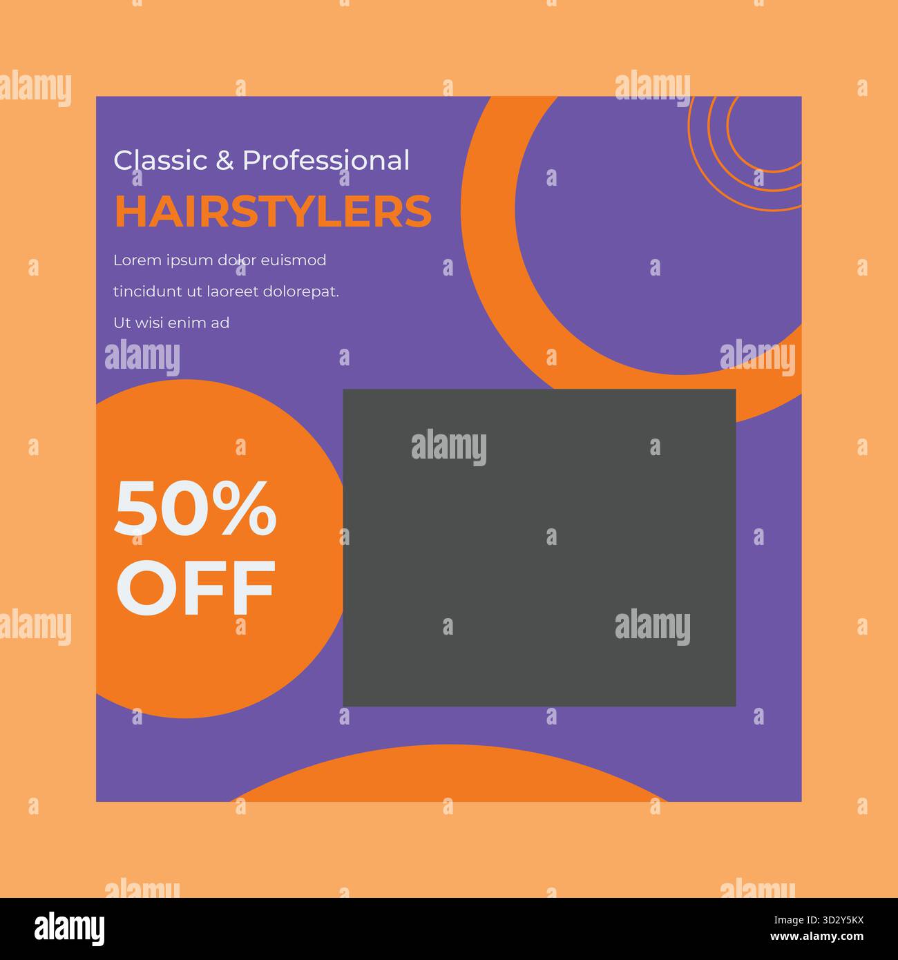 Social Media Post Template Stock Vector