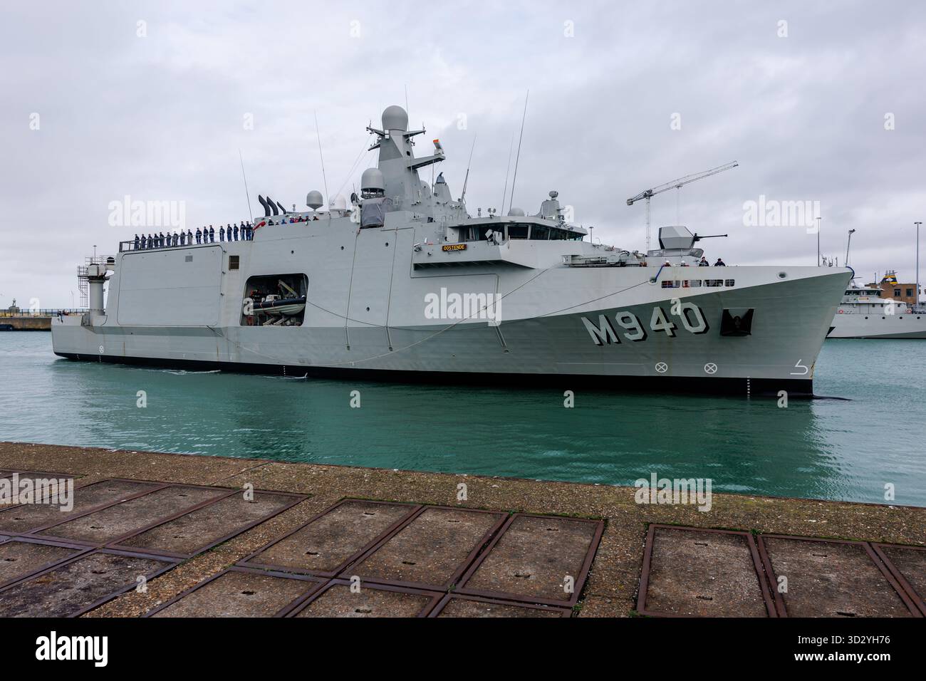 Oostende Rmcm this picture shows the arrival of the Belgian Mine Warfare Vessel M940 ...