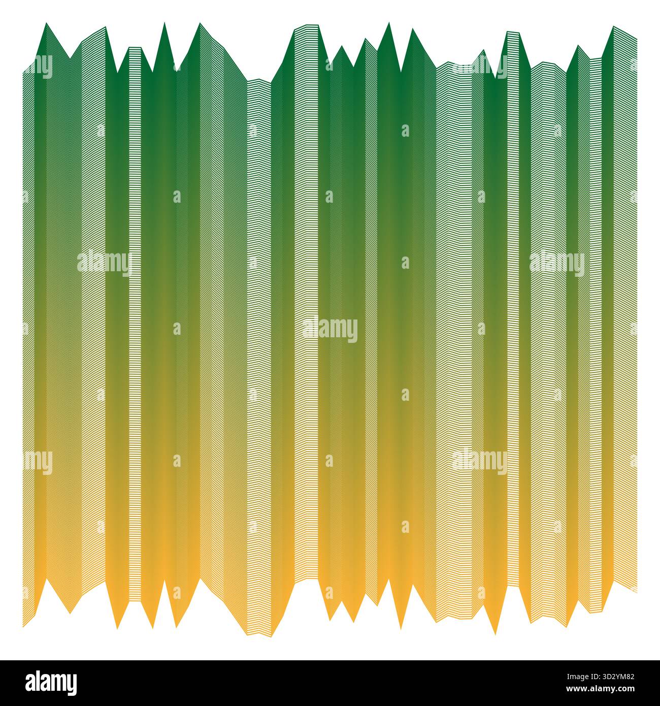 Vertical stripe pattern. Green orange blend. Abstract lines Vector. Gradient background element. EPS 10. Stock Vector