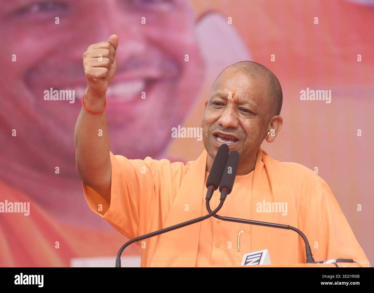 PATNA, INDIA - NOVEMBER 3: Uttar Pradesh Chief Minister Yogi Adityanath ...