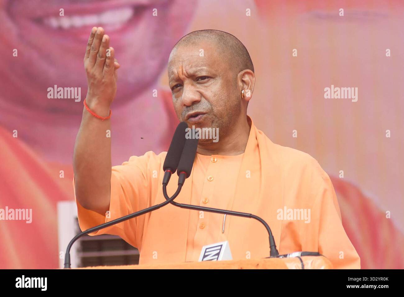 PATNA, INDIA - NOVEMBER 3: Uttar Pradesh Chief Minister Yogi Adityanath ...