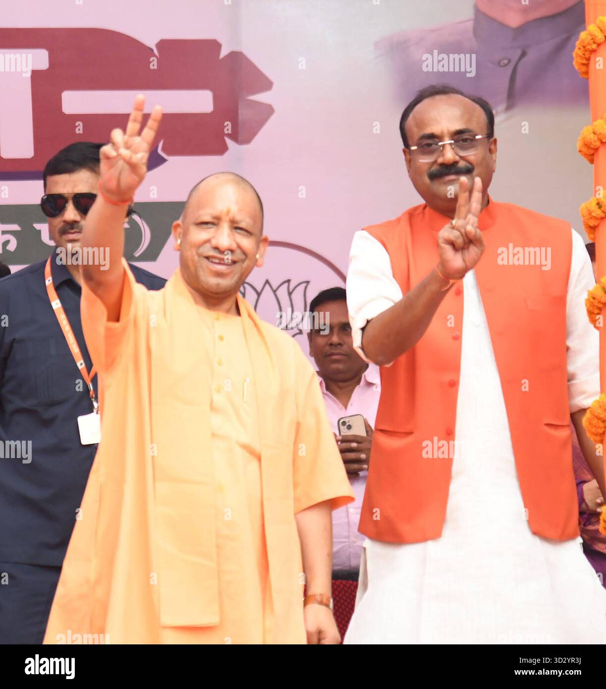 PATNA, INDIA - NOVEMBER 3: Uttar Pradesh Chief Minister Yogi Adityanath ...
