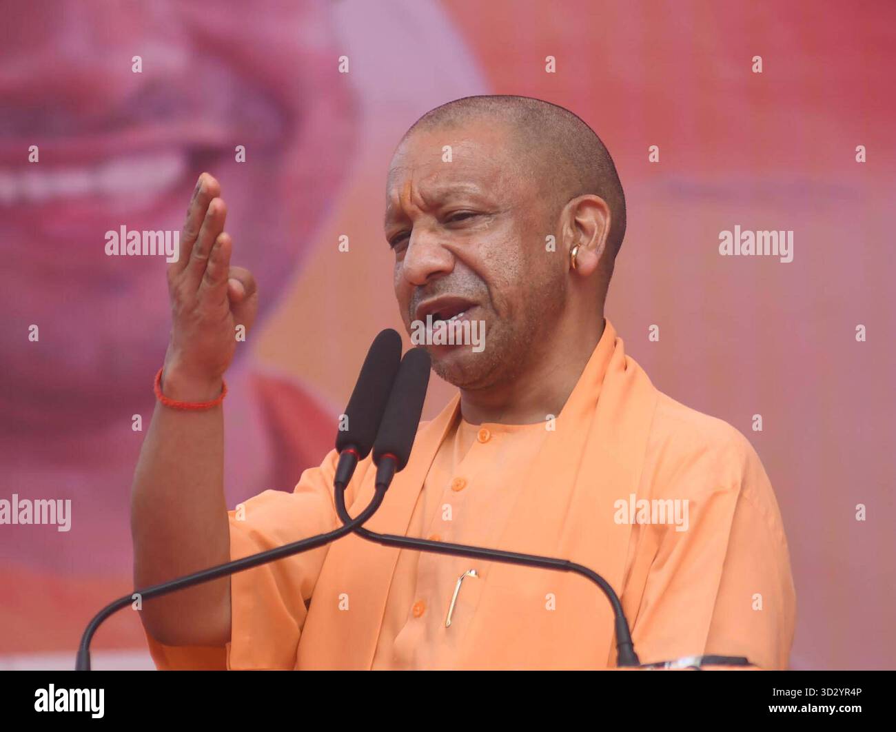 PATNA, INDIA - NOVEMBER 3: Uttar Pradesh Chief Minister Yogi Adityanath ...