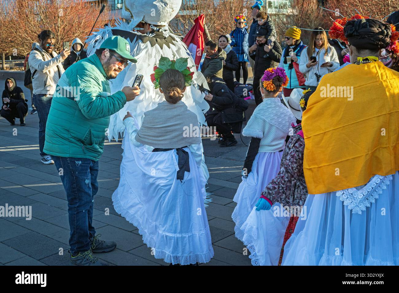 Dia de Muertos or Day of the Dead event in Calgary Alberta Canada Stock Photo