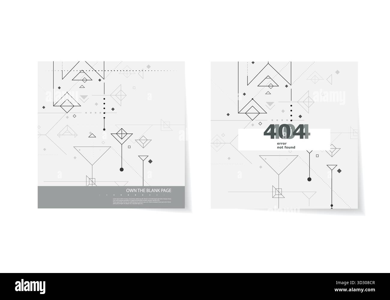 Digital technology futuristic design. Vector pattern on white background. Network communication. Big data lines Stock Vector