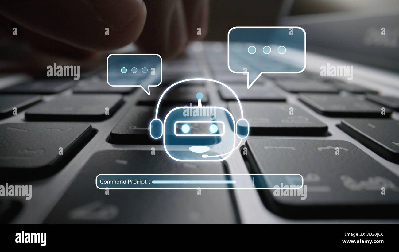 AI Virtual Assistant Artificial Intelligence Chatbot Controlled by ...