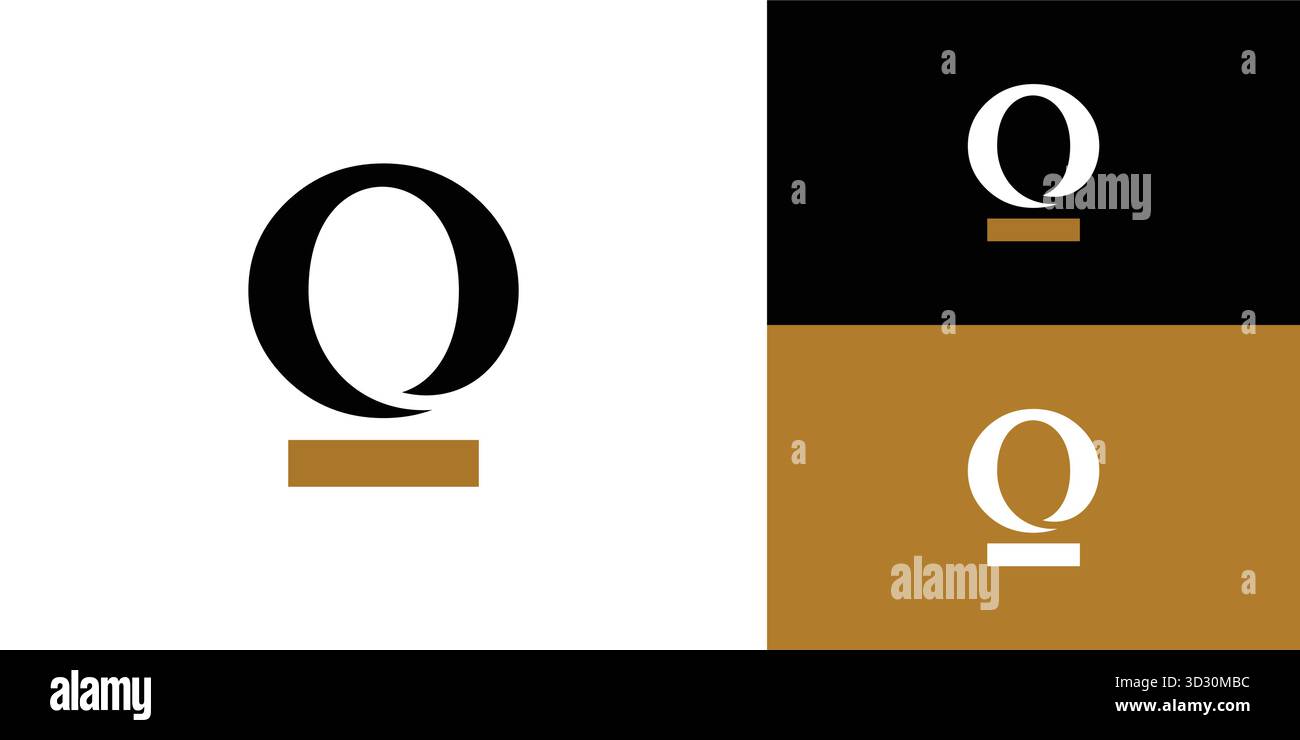 Modern and Unique letter O initials logo design Stock Vector