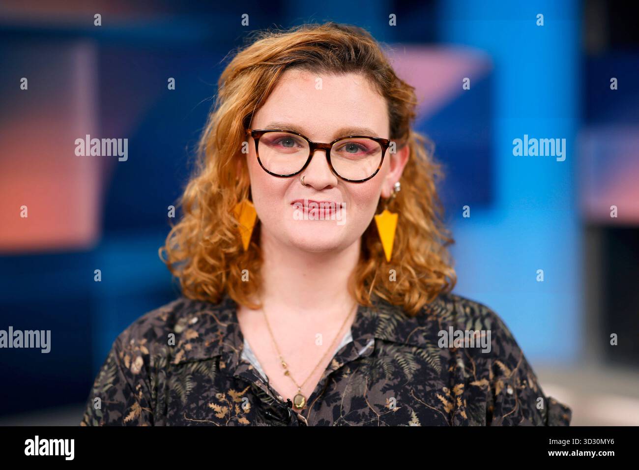 Politician Stella Merendino (The Left) in the ARD talk show 'hart aber ...