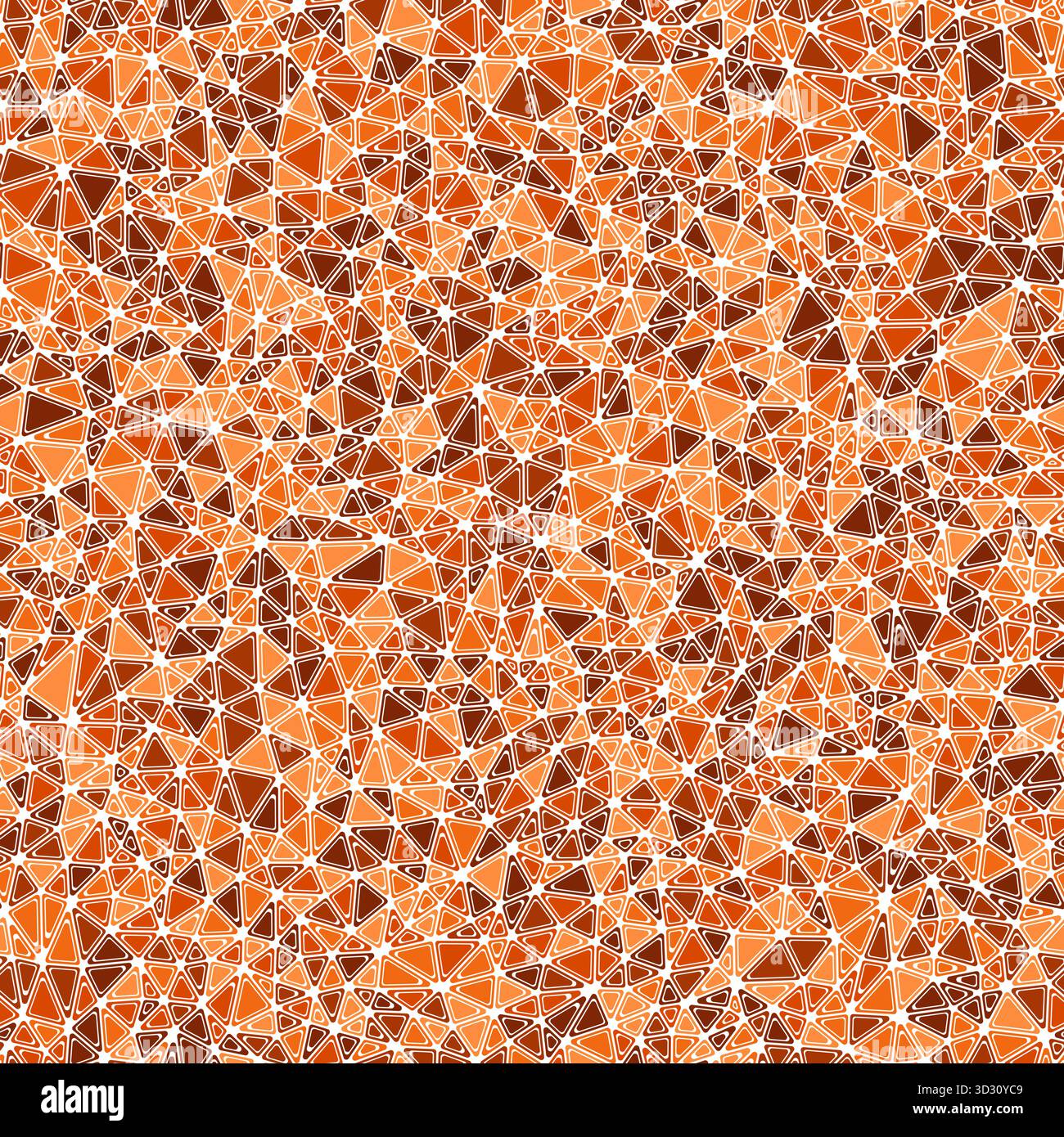 Triangles vector pattern. Rounded solid shapes in frames. Small triangles size. Mono tone style. Repeatable pattern. Stylish vector tiles. Stock Vector