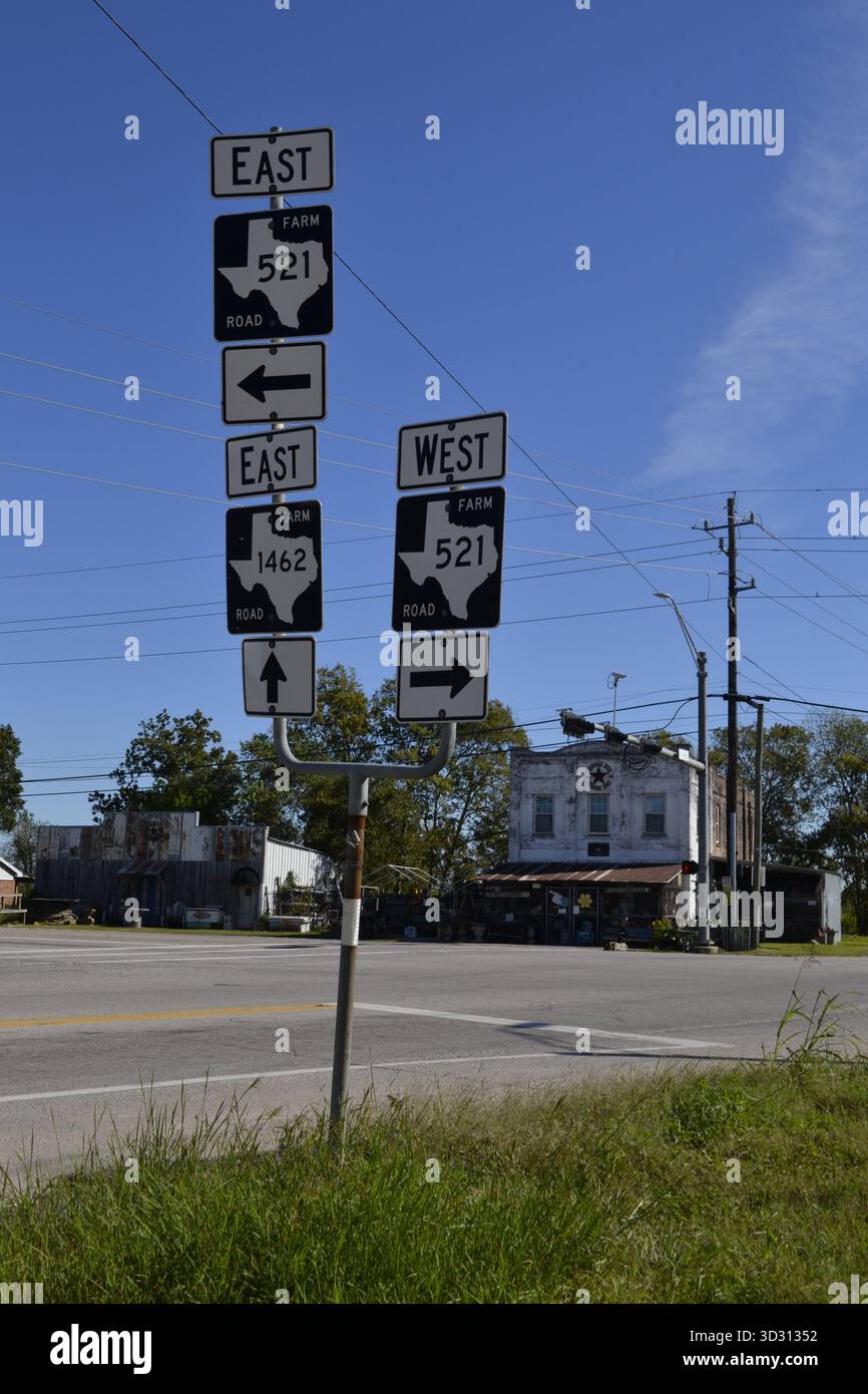 Traffic road signs texas usa hi-res stock photography and images