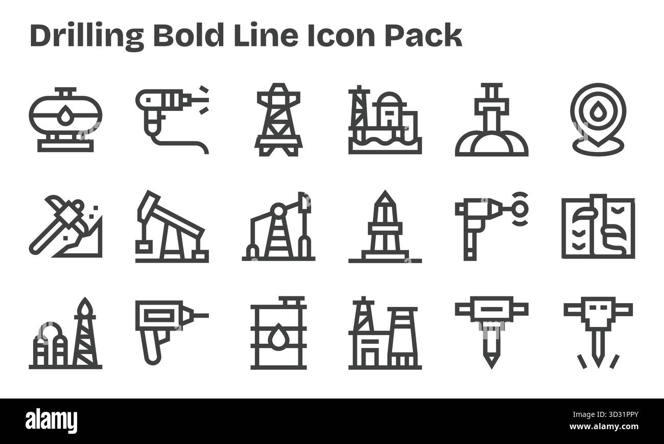 Drilling Animation Sequence Cut Out Stock Images Pictures Alamy