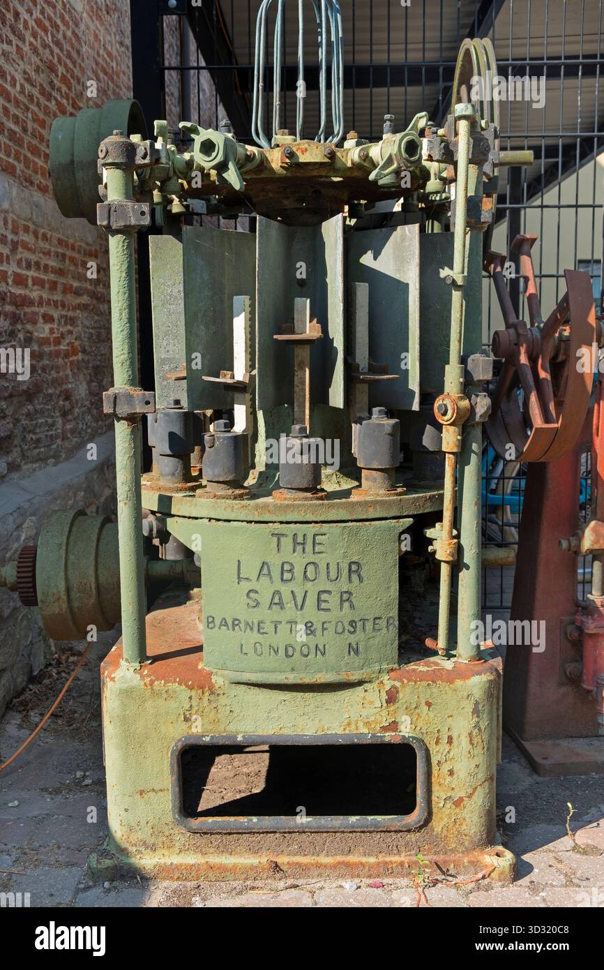 Old machinery Brewery Het Anker Mechelen Belgium Stock Photo