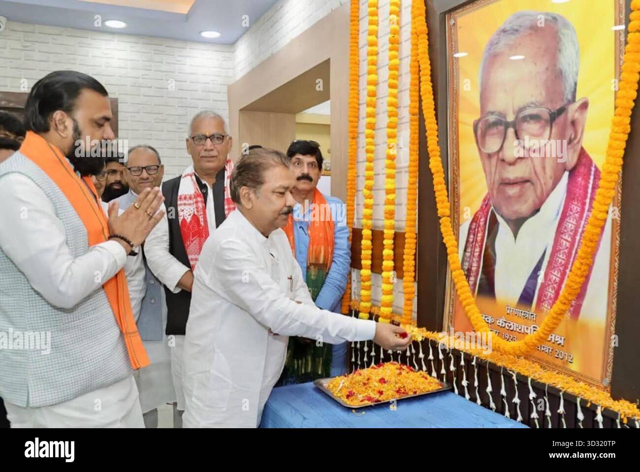 PATNA, INDIA - NOVEMBER 3: Bihar BJP president Dilip Jaiswal with ...