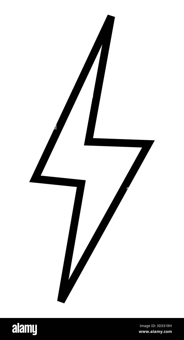 Bold lightning bolt design Black and White Stock Photos & Images - Alamy