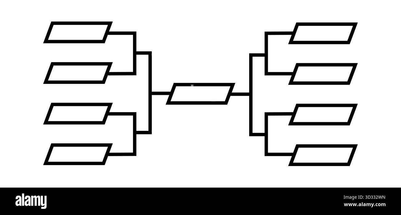 Tournament bracket chart icons for competition design Stock Vector ...