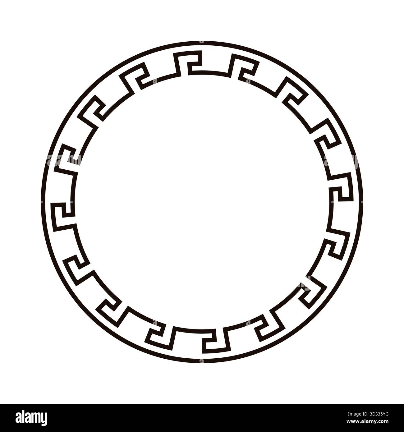Greek style circular frame design element Stock Vector Image & Art - Alamy