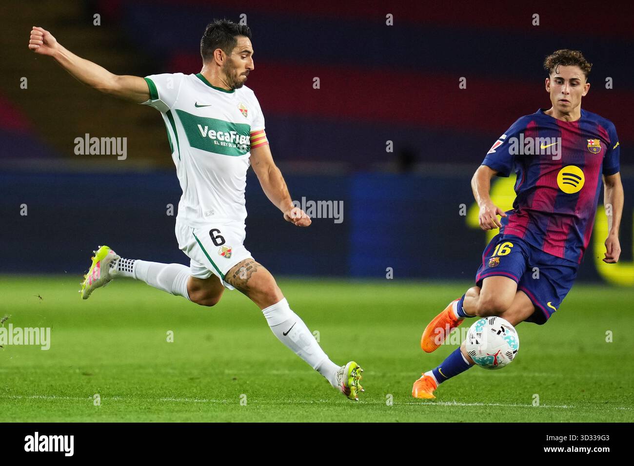 Pedro Bigas of Elche CF during the La Liga EA Sports match between FC ...