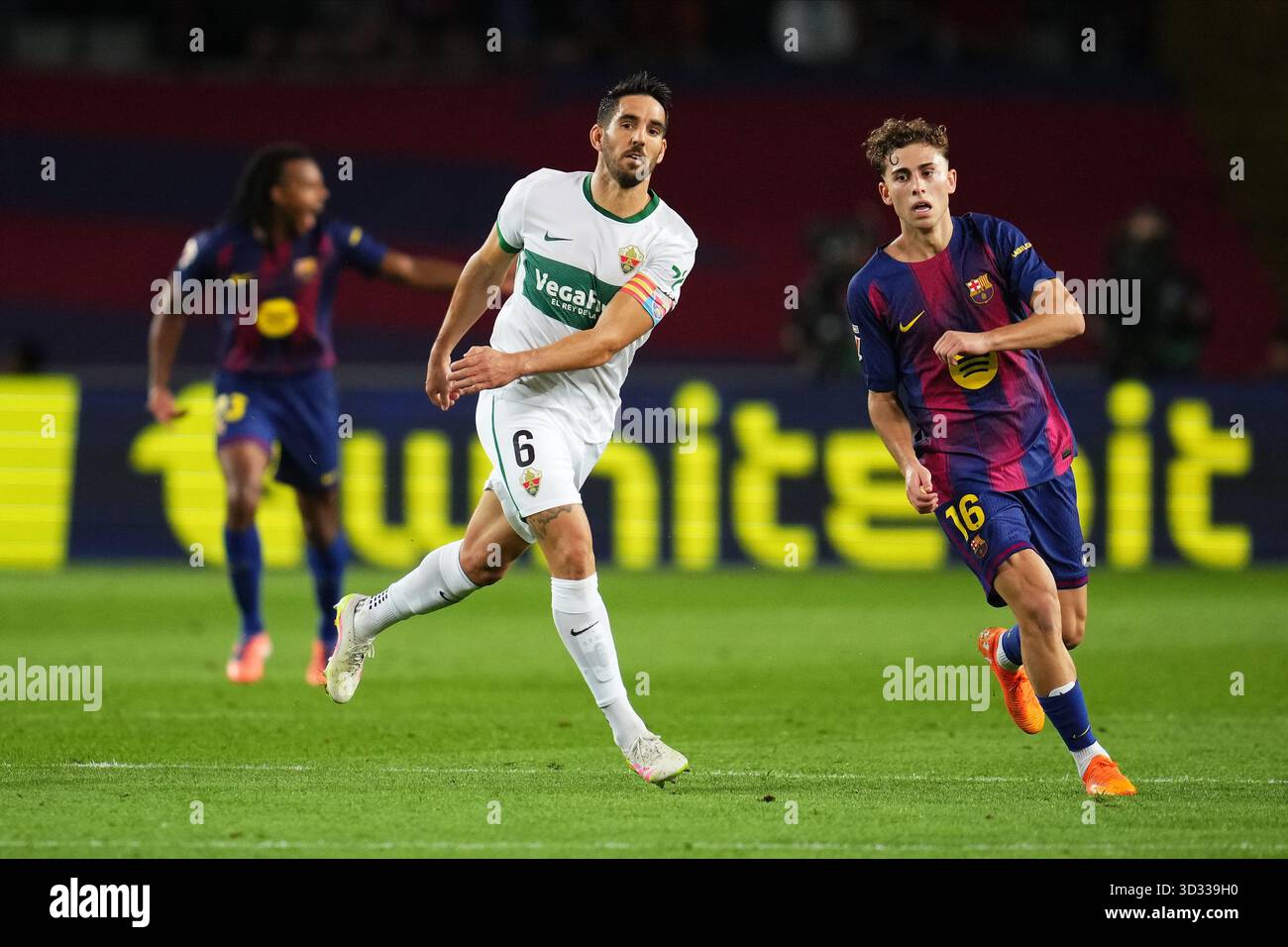 Pedro Bigas of Elche CF during the La Liga EA Sports match between FC ...